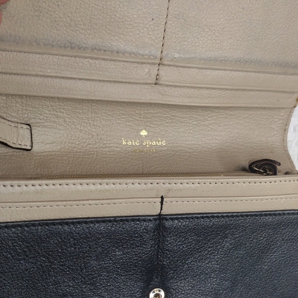 Kate Spade Black and Cream Bow Wallet - Picture 13 of 15